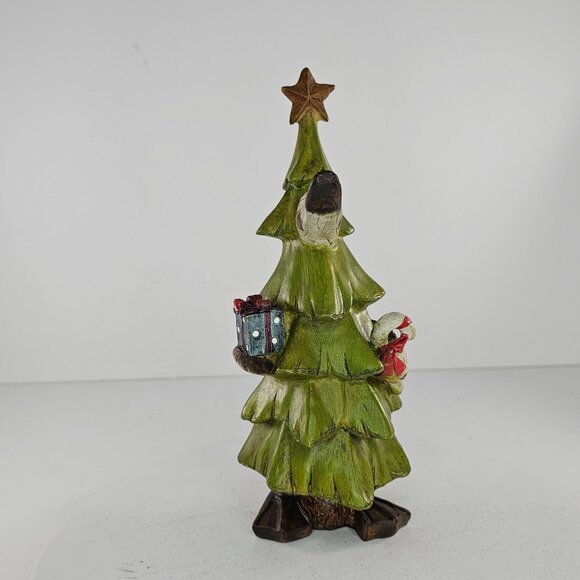 Tii Duck In Christmas Tree Outfit Figurine Resin - Picture 9 of 9